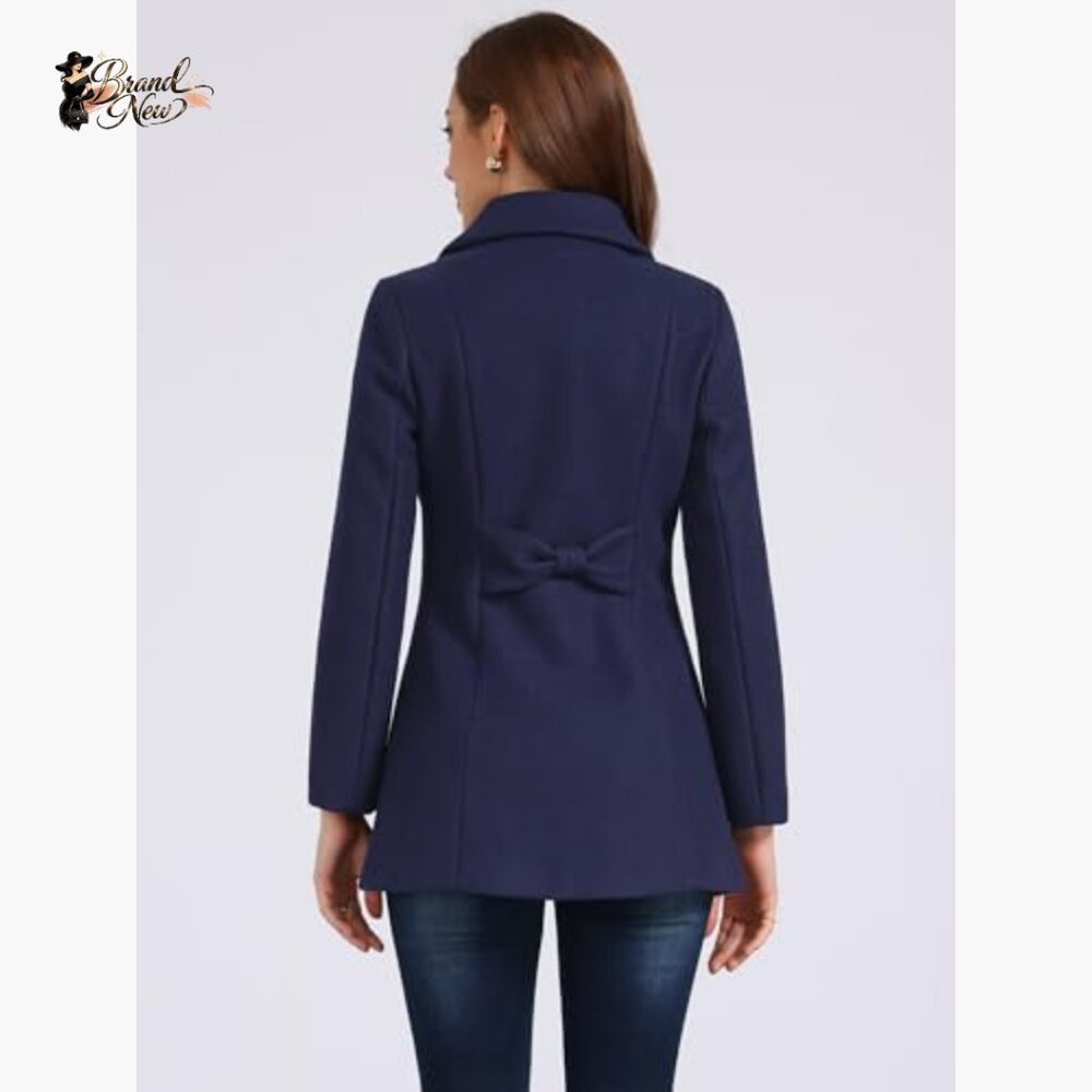 Polyester Fully Lined Overcoat with Turn-Down Col… - image 4